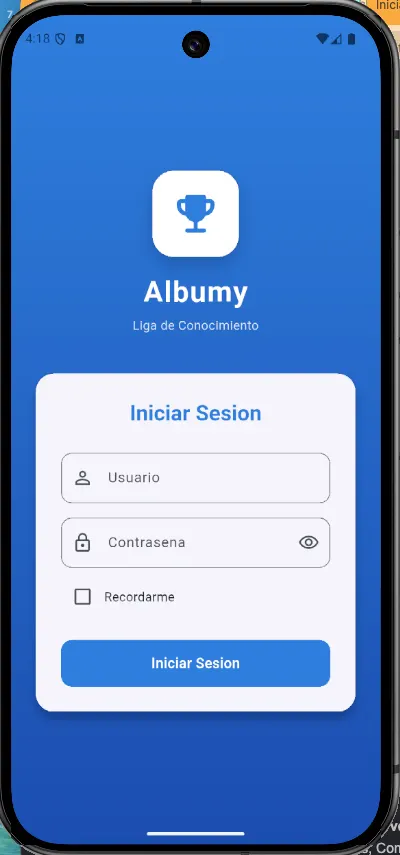 Pantalla de inicio de sesión de la App Motyba.